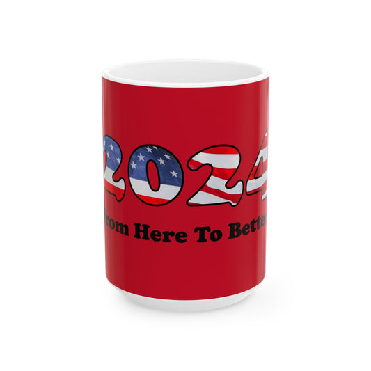 US Elections coffee mug, red