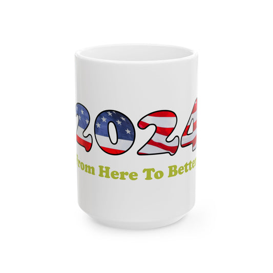 US Elections coffee mug, white