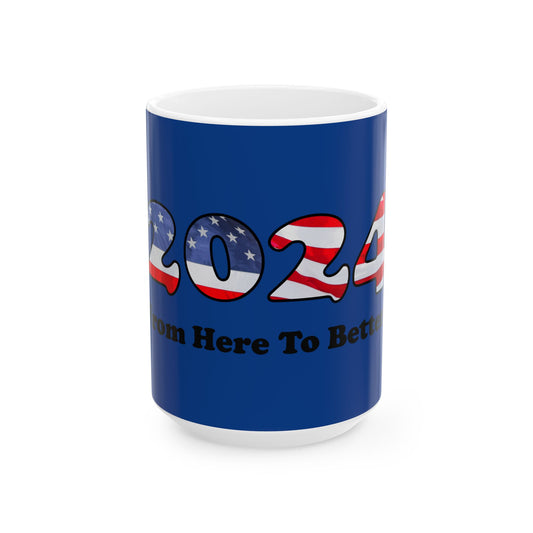 US Elections coffee mug, blue