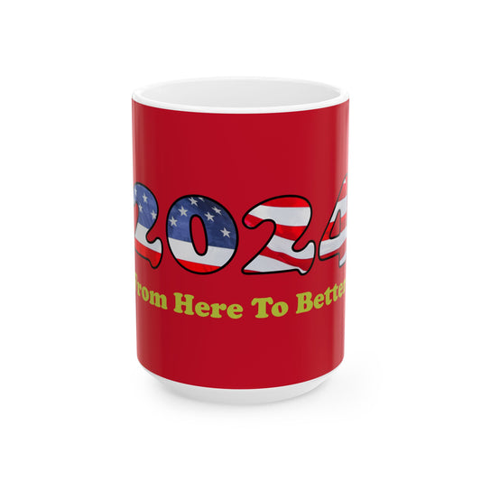 US Elections coffee mug, red