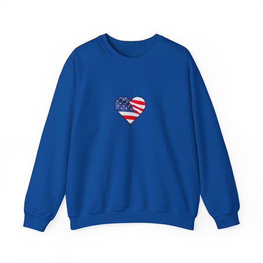 I Love USA Patriotic Sweatshirt, Clothing and Accessories for Patriots